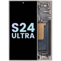 OLED Assembly With Frame For Samsung Galaxy S24 Ultra (Service Pack) (Titanium Gray)