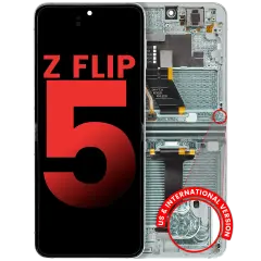 Inner OLED Assembly With Frame Compatible For Samsung Galaxy Z Flip 5 5G (F731) (US & International) (Aftermarket Plus) (Mint)