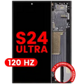 OLED Assembly With Frame For Samsung Galaxy S24 Ultra (US & International Version) (Aftermarket Plus) (120Hz) (Titanium Black)