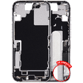 Mid-Frame Housing W/ Charging Port Flex & Small Parts For iPhone 17 (US Version) (Used OEM Pull: Grade A) (White)