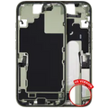 Mid-Frame Housing W/ Charging Port Flex & Small Parts For iPhone 17 (US Version) (Used OEM Pull: Grade A) (Sage)