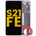 OLED Assembly With Frame For Samsung Galaxy S21 FE 5G (US & International Version) (Refurbished) (Lavender)