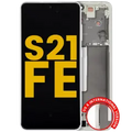 OLED Assembly With Frame For Samsung Galaxy S21 FE 5G (US & International) (Refurbished) (Olive Green)