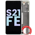 OLED Assembly With Frame For Samsung Galaxy S21 FE 5G (US & International Version) (Service Pack) (Olive Green)