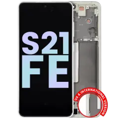 OLED Assembly With Frame For Samsung Galaxy S21 FE 5G (US & International Version) (Service Pack) (Olive Green)