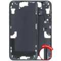 Mid-Frame Housing W/ Small Parts For iPhone 15 Plus (US Version) (Used OEM Pull: Grade C) (Black)