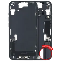 Mid-Frame Housing W/ Charging Port Flex & Small Parts For iPhone 15 (US Version) (Used OEM Pull: Grade B) (Black)