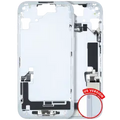 Mid-Frame Housing W/ Charging Port Flex & Small Parts For iPhone 15 (US Version) (Used OEM Pull: Grade C) (Blue)