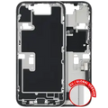 Mid-Frame Housing W/ Charging Port Flex & Small Parts For iPhone 16 Pro (EU / Global Version) (Used OEM Pull: Grade A) (White Titanium)