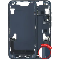 Mid-Frame Housing W/ Charging Port Flex & Small Parts For iPhone 14 (US Version) (Used OEM Pull: Grade A) (Midnight)
