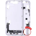 Mid-Frame Housing W/ Charging Port Flex & Small Parts For iPhone 14 (US Version) (Used OEM Pull: Grade A) (Purple)