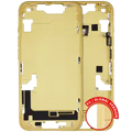 Mid-Frame Housing W/ Small Parts For iPhone 14 (EU / Global Version) (Used OEM Pull: Grade B) (Yellow)