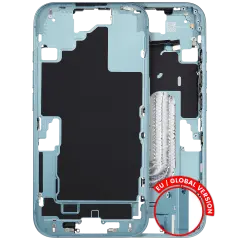 Mid-Frame Housing W/ Small Parts For iPhone 16 (EU / Global Version) (Used OEM Pull: Grade B) (Teal)