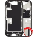 Mid-Frame Housing W/ Small Parts For iPhone 16 Pro (EU / Global Version) (Used OEM Pull: Grade B) (Black Titanium)
