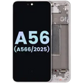 OLED Assembly With Frame For Samsung Galaxy A56 5G (A566 / 2025) (Service Pack) (Pink)