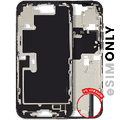 Mid-Frame Housing W/ Small Parts For iPhone 16 Pro Max (US Version) (Used OEM Pull: Grade C) (Black Titanium)