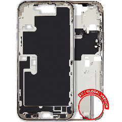 Mid-Frame Housing W/ Small Parts For iPhone 16 Pro Max (EU / Global Version) (Used OEM Pull: Grade B) (Natural Titanium)
