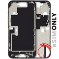Mid-Frame Housing W/ Small Parts For iPhone 16 Pro Max (US Version) (Used OEM Pull: Grade B) (Black Titanium)