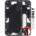 Mid-Frame Housing W/ Small Parts For iPhone 16 (US Version) (Used OEM Pull: Grade B) (Black)