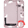 Mid-Frame Housing W/ Small Parts For iPhone 15 Plus (EU / Global Version) (Used OEM Pull: Grade C) (Pink)