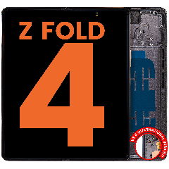 Inner OLED Assembly With Frame For Samsung Galaxy Z Fold 4 5G (US & International) (Blemish: Grade D) (Phantom Black)