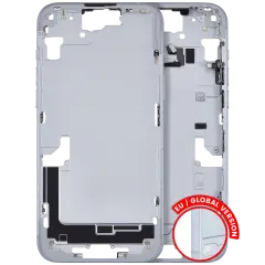 Mid-Frame Housing W/ Small Parts For iPhone 15 Plus (EU / Global Version) (Used OEM Pull: Grade B) (Blue)