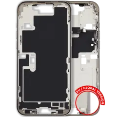 Mid-Frame Housing W/ Small Parts For iPhone 16 Pro Max (EU / Global Version) (Used OEM Pull: Grade A) (Desert Titanium)