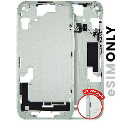 Mid-Frame Housing W/ Small Parts For iPhone 15 (US Version) (Used OEM Pull: Grade B) (Green)