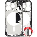Mid-Frame Housing W/ Small Parts For iPhone 15 Pro (EU / Global Version) (Used OEM Pull: Grade A) (Black Titanium)
