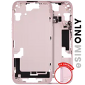Mid-Frame Housing W/ Small Parts For iPhone 15 (US Version) (Used OEM Pull: Grade A) (Pink)