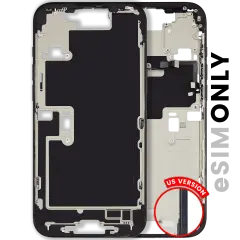 Mid-Frame Housing W/ Small Parts For iPhone 16 Pro Max (US Version) (Used OEM Pull: Grade A) (Black Titanium)