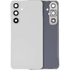 Back Cover Glass With Camera Lens For Samsung Galaxy S24 FE (No Logo) (Aftermarket Plus) (Gray)