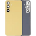 Back Cover Glass With Camera Lens For Samsung Galaxy S24 FE (No Logo) (Aftermarket Plus) (Yellow)