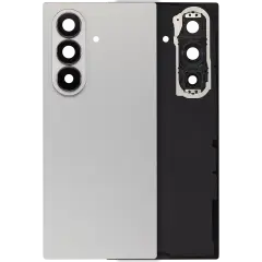 Back Cover Glass With Camera Lens For Samsung Galaxy Z Fold 7 5G (No Logo) (Aftermarket Plus) (Silver Shadow)