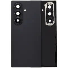 Back Cover Glass With Camera Lens For Samsung Galaxy Z Fold 7 5G (No Logo) (Aftermarket Plus) (Jet Black)