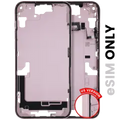 Mid-Frame Housing W/ Small Parts For iPhone 15 Plus (US Version) (Used OEM Pull: Grade B) (Pink)