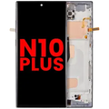 LCD Assembly With Frame (Without Fingerprint Sensor) For Samsung Galaxy Note 10 Plus (Aftermarket Plus: Incell) (Aura Black)