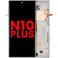 LCD Assembly With Frame (Without Fingerprint Sensor) For Samsung Galaxy Note 10 Plus (Aftermarket Plus: Incell) (Aura Glow / Silver)