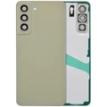 Back Cover Glass With Camera Lens For Samsung Galaxy S21 FE 5G (No Logo) (Aftermarket Plus) (Olive)