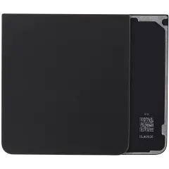 Bottom Back Cover Glass For Samsung Galaxy Z Flip 7 5G (No Logo) (Aftermarket Plus) (Jet Black)