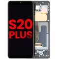 OLED Assembly With Frame For Samsung Galaxy S20 Plus 5G (Aftermarket Plus) (Cosmic Black)