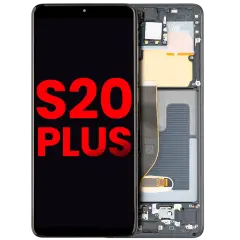 OLED Assembly With Frame For Samsung Galaxy S20 Plus 5G (Aftermarket Plus) (Cosmic Black)