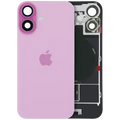 Back Glass w/ MagSafe Magnet & NFC & Flashlight Flex For iPhone 16 (Service Pack) (Pink)