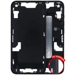 Mid-Frame Housing W/ Small Parts For iPhone 16e / 17e (US Version) (Used OEM Pull: Grade A) (Black)