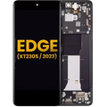 OLED Assembly With Frame For Motorola Moto Edge (XT2305 / 2023 ) (Refurbished) (Eclipse Black)