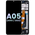 OLED Assembly With Frame Compatible For Samsung Galaxy A05 (A055 / 2023) (Service Pack) (Black)