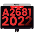 Complete LCD Display Assembly For MacBook Air 13" (A2681 / Mid 2022) (Aftermarket Plus) (Space Gray)