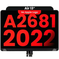 Complete LCD Display Assembly For MacBook Air 13" (A2681 / Mid 2022) (Aftermarket Plus) (Midnight)
