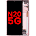 OLED Assembly With Frame For Samsung Galaxy Note 20 5G (Aftermarket Plus) (Mystic Bronze)