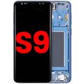 OLED Assembly With Frame For Samsung Galaxy S9 (Aftermarket Plus) (Coral Blue)